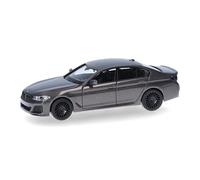 Herpa Voiture Miniature BMW Alpina B5 Limousine, Miniature à l'échelle 1:87, pièce de Collection, fabriqué en Allemagne, modèle en Plastique, Couleur : Quartz Champagne métallisé
