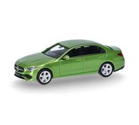 herpa Voiture Miniature Mercedes-Benz Classe C Berline Green Hell, Miniature à l'échelle 1:87, pièce de Collection, fabriquée en Allemagne, modèle en Plastique