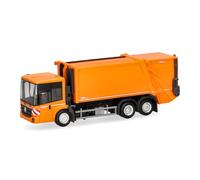 herpa Voiture Miniature Mercedes-Benz Econic véhicule Benne à ordures Faun VARIOPRESS, échelle 1:87, pièce de Collection, fabriquée en Allemagne, modèle en Plastique, Couleur : Orange Communal