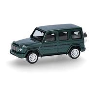 herpa Voiture Miniature Mercedes-Benz W465), échelle 1:87, pièce de Collection, fabriquée en Allemagne, modèle en Plastique, Couleur : Vert émeraude métallisé