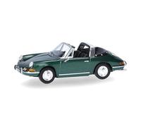 herpa Voiture Miniature Porsche 911 Targa, échelle 1:87, pièce de Collection, fabriquée en Allemagne, modèle en Plastique, Couleur : Vert métallisé