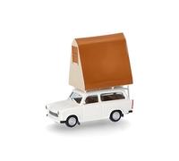 herpa Voiture Miniature Trabant 601 Universal avec Tente de Toit, échelle 1:87, pièce de Collection, fabriqué en Allemagne, modèle en Plastique