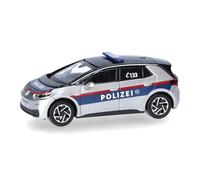 herpa Voiture Miniature VW ID.3 « Polizei Österreich » (Police Autriche), échelle 1:87, pièce de Collection, fabriquée en Allemagne, modèle en Plastique