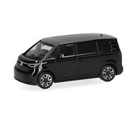 herpa Voiture Miniature VW ID. Buzz, Noire, Miniature à l’échelle 1:87, Objet de Collection, Made in Germany, modèle en Plastique