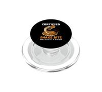 Herpétologue certifié en Python de Reptile survivant de Morsure de Serpent PopSockets PopGrip pour MagSafe