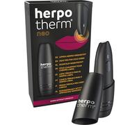 herpotherm neo en cas d'herpès labial - agit avec une chaleur concentrée - le stick herpès original de herpotherm, aide rapide sur simple pression d'un bouton, jusqu'à 200 utilisations possibles