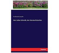 Herr Julian Schmidt, Der Literaturhistoriker