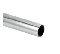 HERRAJES ALK Tube penderie rond chromé Ø25 mm x 3 m pour armoire