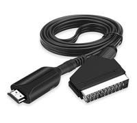Herreicher Adaptateur Convertisseur Péritel vers HDMI, Câble HDMI, Scart vers Hdmi, pour TV Full HD 720P/1080P, Audio Vidéo, Lecteur Sky Blu-Ray STB Xbox PS3
