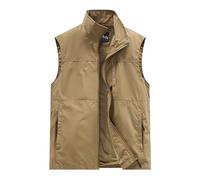 Herren Outdoor Weste Winter Leicht Anglerweste Jagdweste Mit Vielen Taschen Fischerweste Ärmellose Jacke Leichte Wanderweste Freizeit Camping Photographies Weste Dünne Outdoorwesten