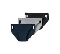SCHIESSER Slip 'Rio' marine / gris chiné / noir, Taille S
