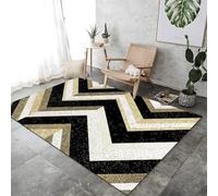 Herringbone Match Texture Tmest Area Hot pour Le Salon Sol Brun Doux Grand Tapis, Tapis À Tas De Tas Courts pour Salle À Manger De Chambre À Coucher,
