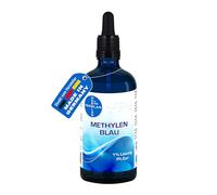 HERRLAN® Bleu de Méthylène Solution 1 % 100 ml Gouttes - Haute concentration & 100 % pure - Qualité USP/Ph. Eur. - Laboratoire & Microscopie - PZN 19844456 - Fabriquées en Allemagne