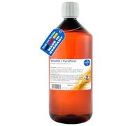 HERRLAN® Huile de paraffine blanche 1 litre (Ph. Euro.) Huile de paraffine hautement raffinée, neutre, incolore, fine et inodore | Qualité HERRLAN | Fabriqué en Allemagne