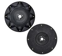 HERRLAN® Lot de 2 assiettes à couteaux de qualité supérieure Ø 172 mm - Pour 8 lames chacune - Compatible avec LUBA 1 & LUBA 2 - Plateau tournant robuste - Fabriqué en Allemagne
