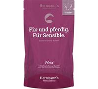 Herrmann's Monsieur Homme Pouch Sensible Pferd Pommes de Terre, courgettes et borretschöl Douce, Lot de 15 bidons (15 x 150 g)