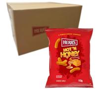 HERR'S - Chips au fromage Hot'n Honey - 12 x 113 g - Multipack