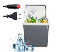 Herrselsam Glacière électrique portable de 32 L, 12 V et 230 V, avec poignéem pour voiture, intérieur, camping-car et prise de courant