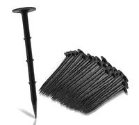 Herrselsam Lot de 200 piquets d'ancrage au sol pour bâche de jardin ou bâche de bac à sable, lutte contre les mauvaises herbes, film de protection du sol, tissu de paysage, tresse anti-taupes