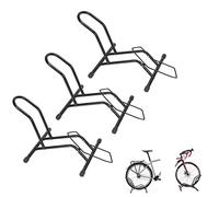 Herrselsam Professional Porte-vélos autoportants, Lot de 3 Râtelier à vélo au sol 16 à 29 pouces, Convient pour toutes les roues avant ou arrière, Idéal pour Votre Garage