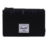 Herschel Étui pour carte de crédit noir blanc pour femme et homme - Oscar II RFID Wallet Black / Grayscale Plaid 196706
