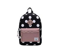 Herschel Heritage Kids Sac à Dos Unisexe pour Enfants et Adolescents, Pois Noirs et Blancs/Rose cendré, Taglia Unica, Décontracté