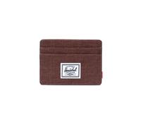 Herschel Porte-monnaies 'Charlie Cardholder Potting Soil Crosshatch' marron, Taille One Size