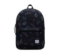 Herschel Sac à dos noir bleu pour fille et garçon - Heritage Youth Backpack XL Asphalt Chalk 133385