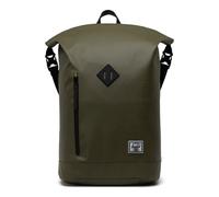 Herschel Sac à dos vert olive noir pour femme et homme - Roll Top Backpack Ivy Green 196714