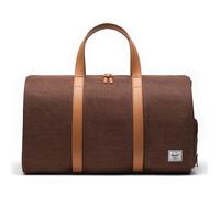 Herschel Sac de voyage marron brun clair pour femme et homme - Novel Duffle M Potting Soil Crosshatch 320001