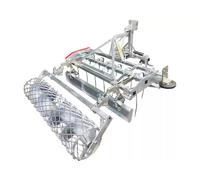 Herse de carrière équestre 120 cm - Lame niveleuse et rouleau cage - Attelage trois points pour micro-tracteurs Stattos TACR120