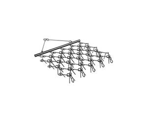 Herse Traînée 178x147cm Acier Q235 Avec 60 Dents Acérées Nivellement De Paysage