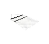 Herse Traînée à Chaîne 152x124cm Pour Tracteur VTT UTV Allée de Gravier Noir