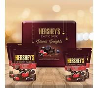HERSHE Delicious Exotic Dark - Diwali Delights Gift Pack Raspberry & Goji 266g, Chocolate