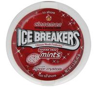 Hersheys Icebreakers Lot de 4 menthe cannelle sans sucre 42 g