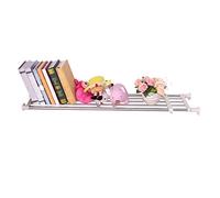 Hershii Étagère à Tension Extensible avec Barre de penderie Robuste - Cintre réglable - pour Le Bricolage, Le Garage, la Salle de Bain, la Cuisine - Rangement à Chaussures, Support