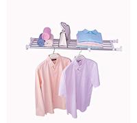 Hershii Étagère extensible à 5 barres télescopiques robustes et réglables pour rangement de chaussures