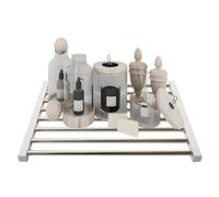 Hershii Tringle de rangement extensible en métal pour placard, cuisine, salle de bain (55-90) x 43 cm