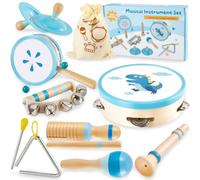 HERSITY Instruments de Musique Percussion Jouet Musicaux Bebe en Bois 1 an+