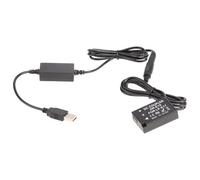 Hersmay Câble adaptateur d'alimentation USB + batterie factice décodée LP-E17 DR-E18 pour Canon EOS R8 R10 RP R50 M3 M5 M6 Mark II 77D 850D 800D 760D 750D 200DII 200D T6i T6s Rebel T7i Kiss XI 8i