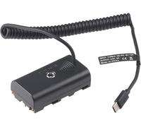 Hersmay Câble adaptateur de batterie factice USB-C vers NP-F550 pour Sony NP-F970 NP-F570 NP-F750 NP-F770 F960 F530 F330 pour alimentation d'appareil photo, moniteur vidéo, lumière LED, appareil photo