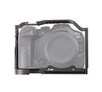 Hersmay Cage en aluminium pour appareil photo Canon EOS R7 sans miroir avec griffe, trous de localisation de poignée, plusieurs trous de vis de 6,35 mm et 9,5 mm