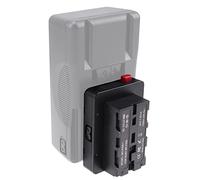 Hersmay D-Tap Mini V Mount Plate vers NP-F Batterie factice V-Mount V-Lock Plaque de batterie pour Sony NP-F550/F970/F960 pour caméra Z CAM E2/S6/F6/F8, moniteur de caméra, lampe vidéo