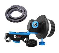 Hersmay Follow Focus Kit Lens Zoom Control Courroie de distribution flexible pour appareil photo sans miroir 15 mm Rail Rod A7IV A7RIII A7RIV A9 5DIII D5IV 6DII GH6 GH5 Z6 Z7 IIDSLR