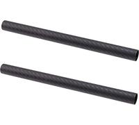 Hersmay Lot de 2 tiges de 15 mm en fibre de carbone de 15 cm de long pour rail de 15 mm de long pour appareil photo reflex numérique