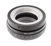 Hersmay M42-NEX Tilt-Shift Adaptateur d'objectif 360° pour Objectif M42 Mount sur E-Mount pour Sony NEX5 NEX-F3 A6000 A6100 A6300 A6400 A6500 A6600 A5000 A5100 A350 Alpha A350 7 A7R A7S II III IV A9