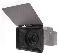 Hersmay Mini Light Matte Box 4x4 4x5.65 Filtre Cadre Clip-on Objectif Mattebox with 67mm/72mm/77mm/82mm Adaptateur Ring for DSLR Rig A7IV A7IV A7SIII A9 A6000 GH5 GH6 Z6 Z7 II R5 R5C M6 M50 Caméra