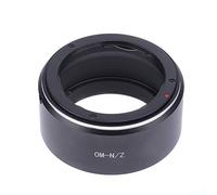 Hersmay OM-NIKKOR Z Adaptateur de monture d'objectif compatible avec Olympus Zuiko (OM) SLR pour Nikon Z Mount Z5 Z6 Z7 Z50 Boîtier sans miroir