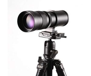 Hersmay Téléobjectif 420-800 mm f/8.3-16 Super téléobjectif Vario MFT pour Panasonic GH4 GH5 GH5s Olympus E-PM1 E-PM2 E-PL1 E-PL2 E-PL3 E-M10 Mark II III Pen-F E-PL8 E-PL9 DSLR Camera