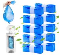 Herspany Lot de 10 recharges pour poubelle à couches - Compatible avec Tommee Tippee, Litter Locker, Angelcare, Genie avec toutes les poubelles à couches (bleu)